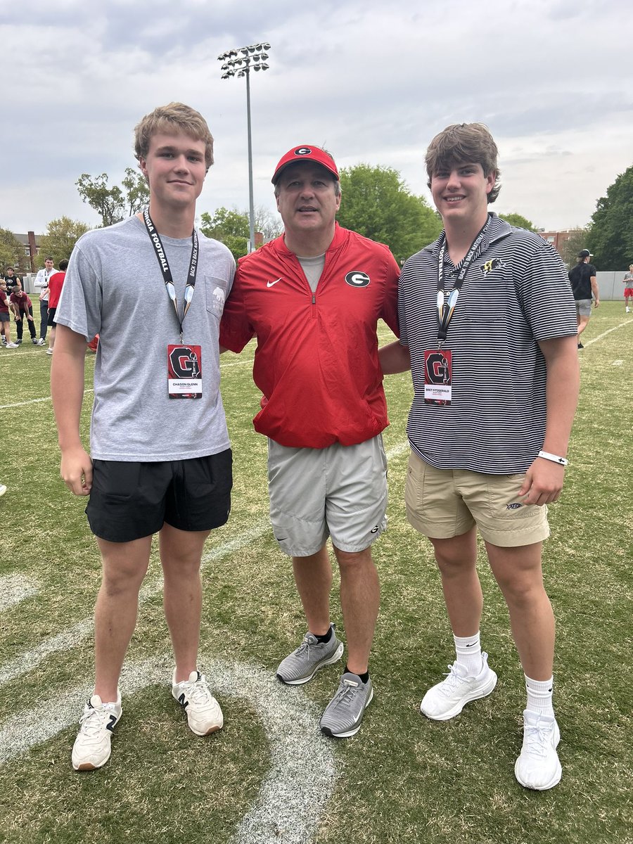I had a wonderful time today at @GeorgiaFootball. Thank you @Coach_King01 and @Kirk_Benedict for the invitation and hospitality. Can’t wait to be back this summer! @KirbySmartUGA @CoachHoon @BrettFitz88 @RecruitGeorgia