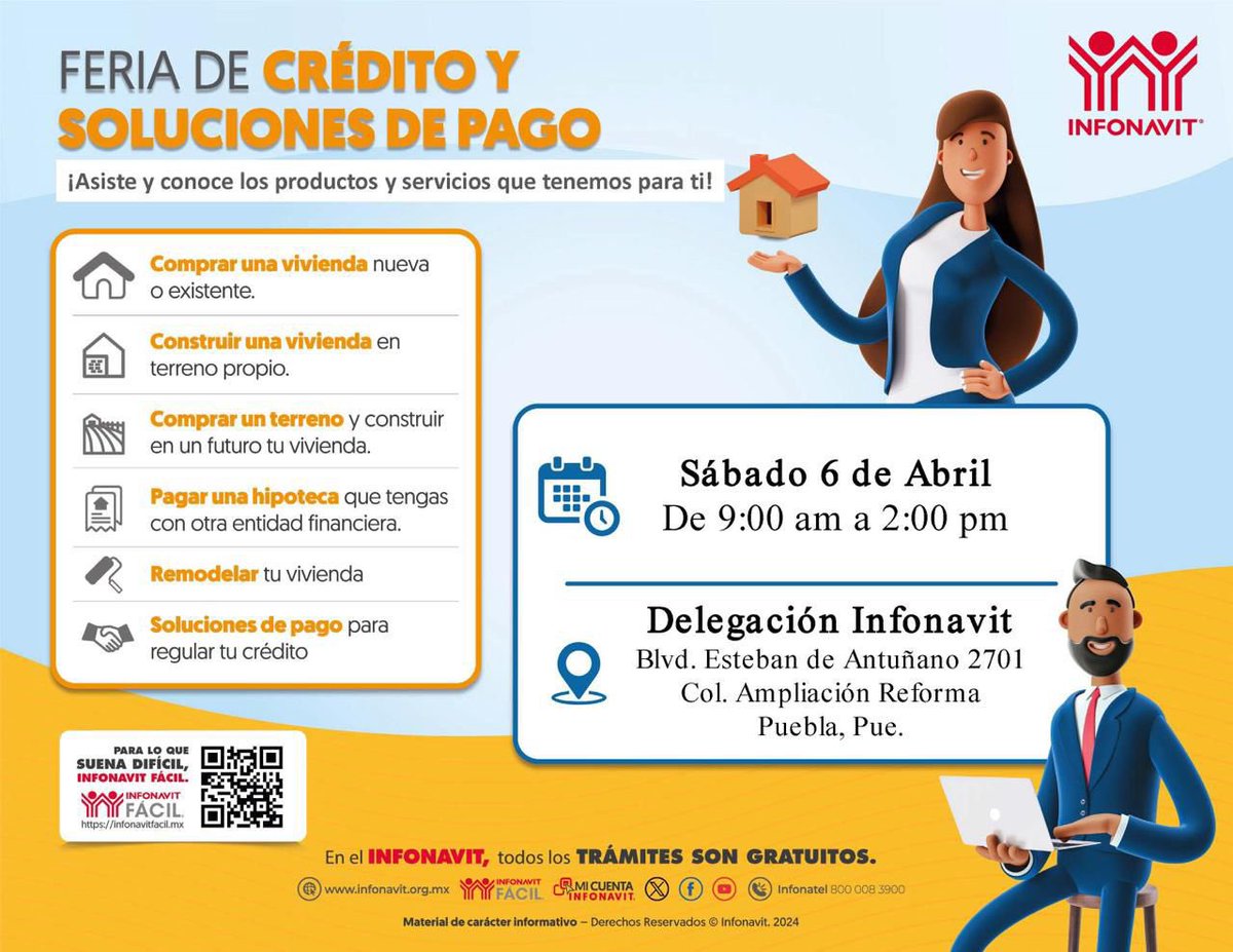 notaria6_smt's tweet photo. Aprovechen la feria infonavit. Acércate con nosotros para escriturar tu casa. https://t.co/Bp0fuUZ4B0