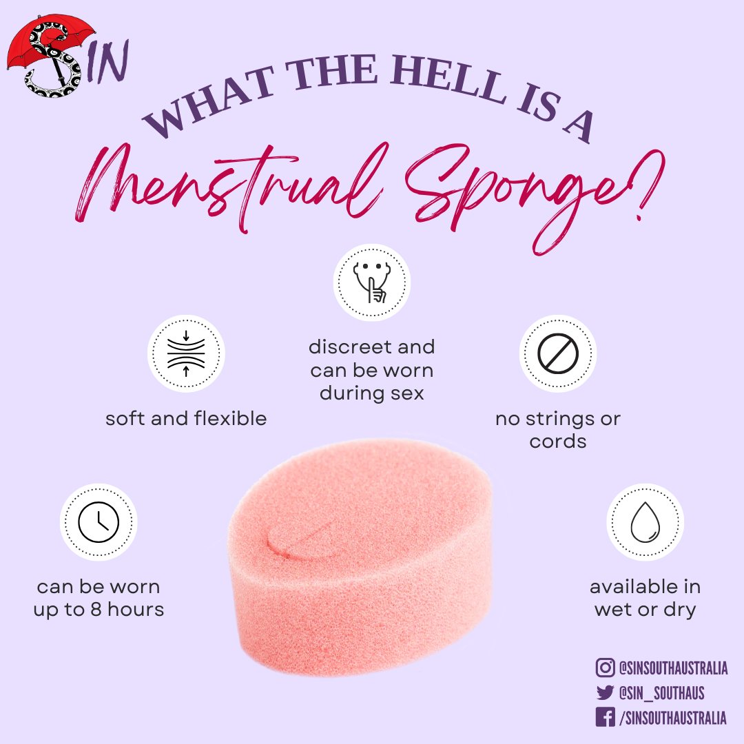 Did you know The SIN Shop stocks menstrual sponges? We stock the Beppy brand of sponges in both wet and dry. The SIN Shop are well stocked and ready to answer all your questions about menstrual sponge use!