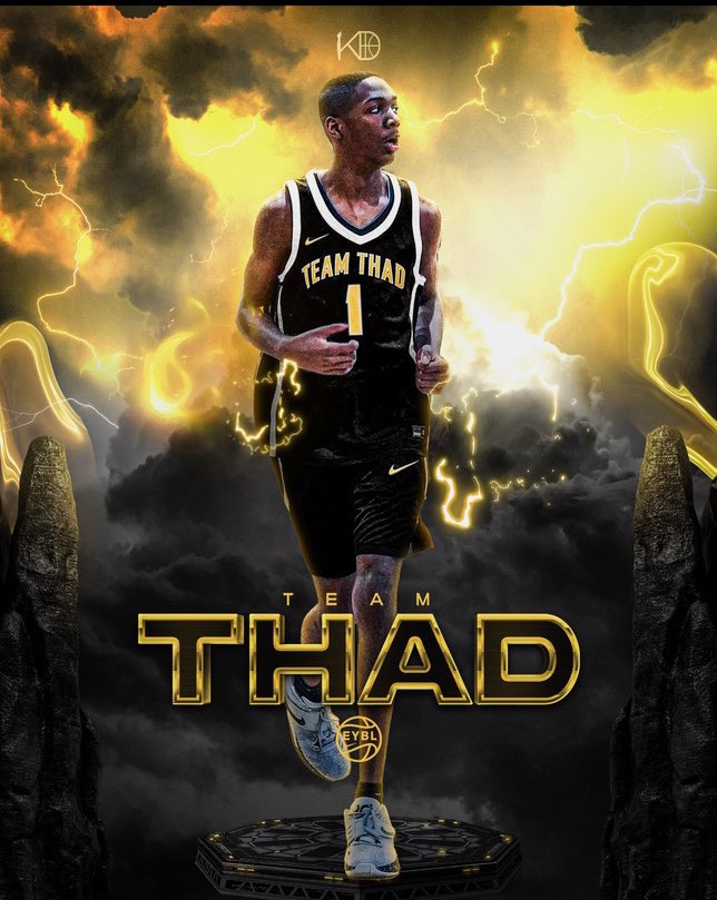 Happy to announce the addition of 2026 6’11 5 ⭐️ Sam Funches, Welcome to the Team Thad family 💪 We truly believe he is one of the best players in high school regardless of class. #TTN 💛🖤 #TheBrotherhood