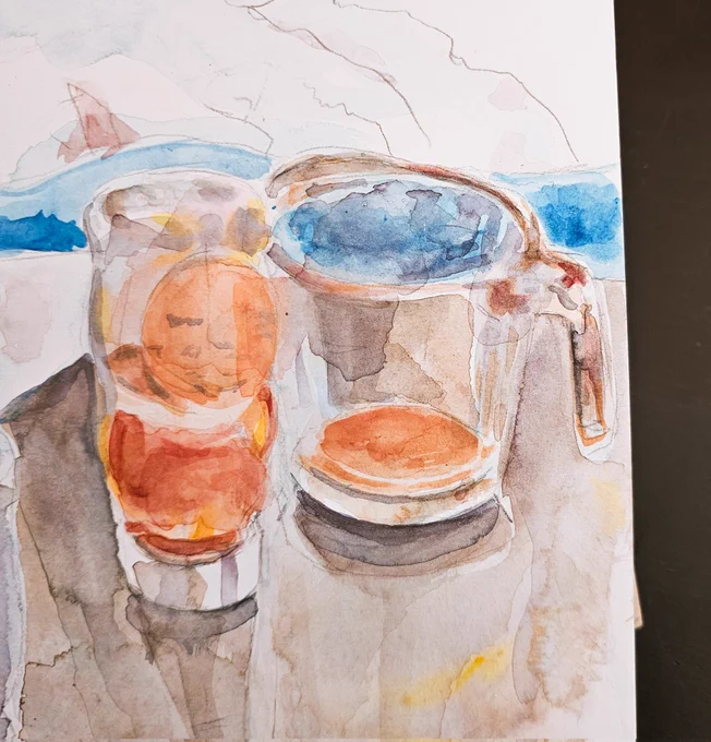 i've been making art sooo inconsistently its hard to get used to painting again... feeling insane 