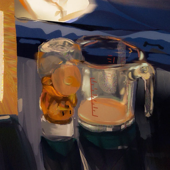 i've been making art sooo inconsistently its hard to get used to painting again... feeling insane 