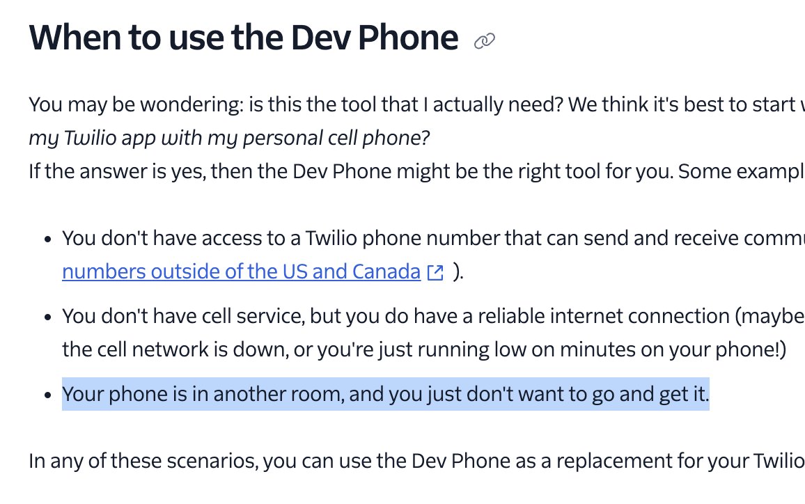 Meredith Hassett (@mlhassett) on Twitter photo the most relatable piece of documentation by the one and only <a href="/TwilioDevs/">TwilioDevs (Twilio Docs Stan Account)</a> the most relatable piece of documentation by the one and only <a href="/TwilioDevs/">TwilioDevs (Twilio Docs Stan Account)</a>