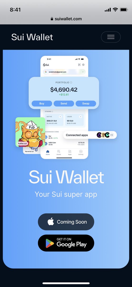 早く来てーーー！

お待ちしております。
iPhone勢

$SUI
#SUIwallet