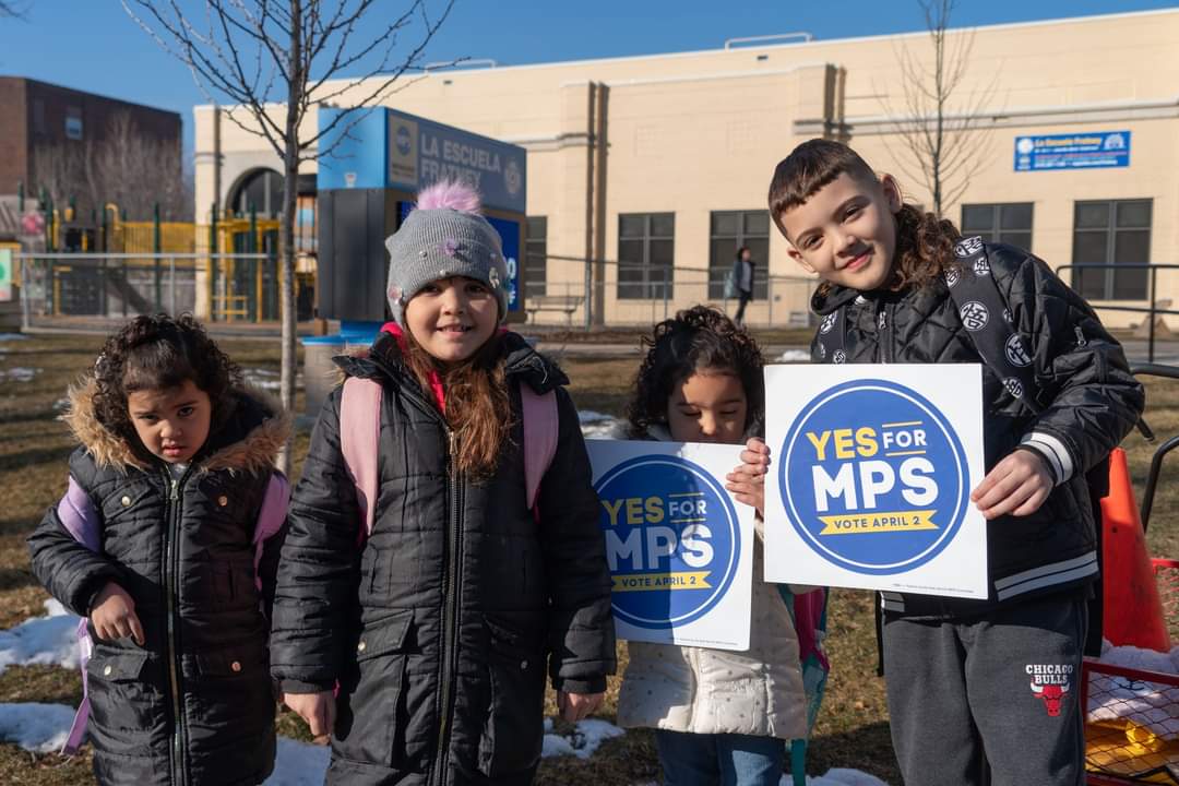 Still an hour + to get to the polls before they close at 8pm & #VoteYESforMPS students. Let's make sure our kids cont. to have full access to 🎨, 🎶 , library, gym, & vocational & technical skills, as well as high-quality educators. Our kids can't wait for the funding they need