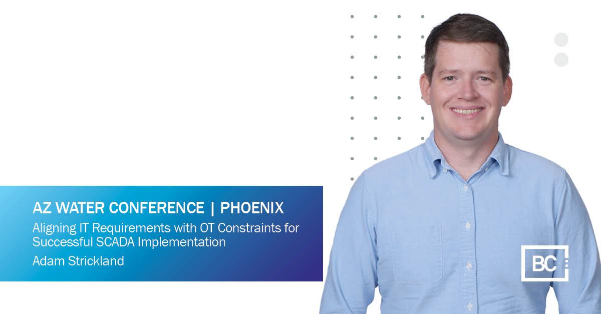 michelledevera's tweet image. Don’t miss my colleague Adam Strickland at #AZWater as he presents Aligning IT Requirements with Constraints for Successful SCADA Implementation on Thurs., April 25th at 9:00 a.m. Register here: ow.ly/Agb550R765m #TeamBC #engineering #water #wastewater #environment
