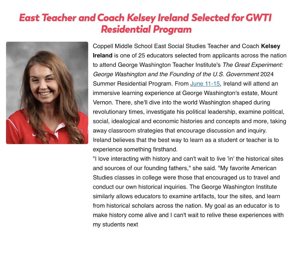 Super excited to learn and live some history this summer!☺️