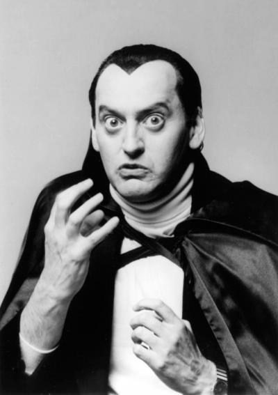 #RIPJoeFlaherty. He reprised his character of vampiric horror movie host Count Floyd in #TheCompletelyMentalMisadventuresofEdGrimley.