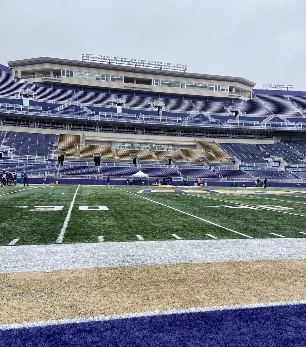 Brady Walls (St. Mary’s), Chase Raab (Easton High School) and Mike O’Connor (Easton High School) visited JMU today. They received the full JMU experience; sitting in on position meetings, talking with the Head Coach and position Coach, and attended Spring practice.