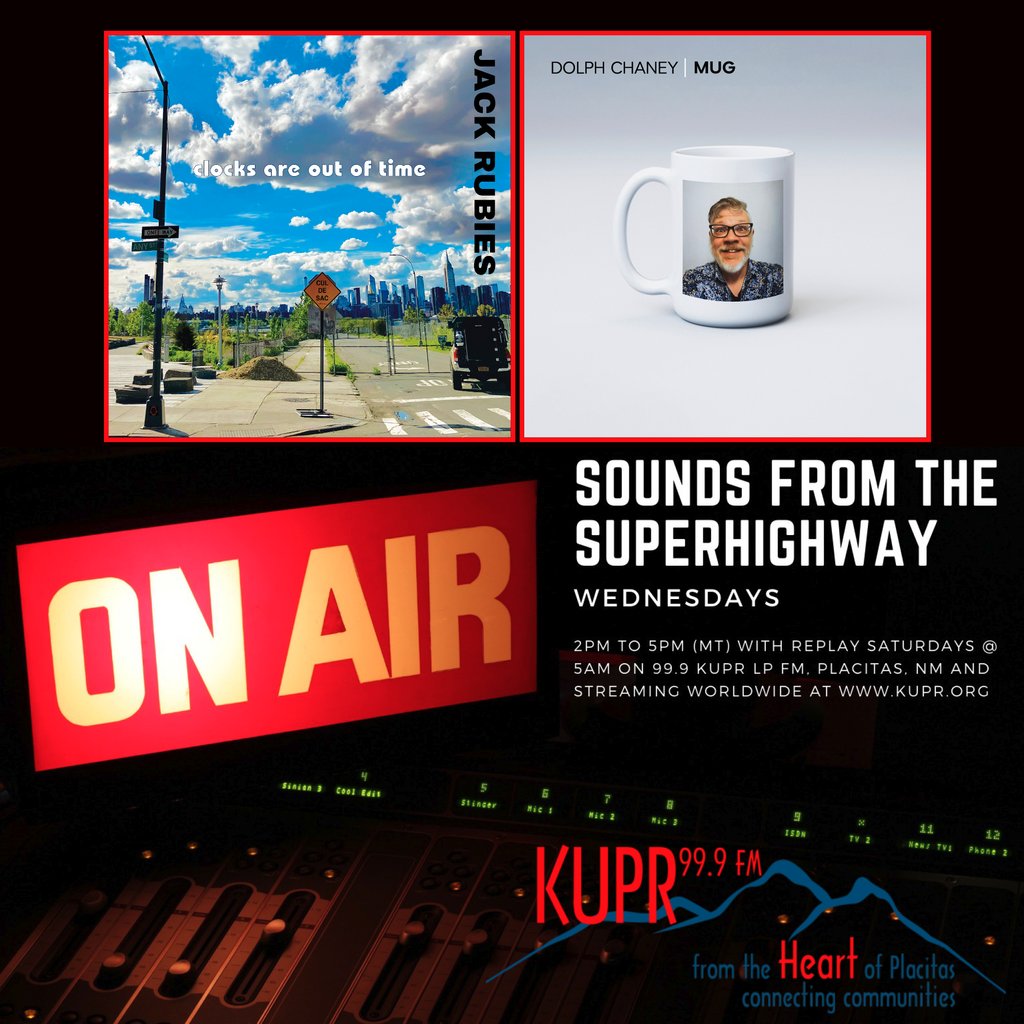 KUPR's Sounds From The Superhighway spins new music from The Jack Rubies and Dolph Chaney (from their albums out now at bigstirrecords.com and everywhere)! See Sal's full playlist at this link: spinitron.com/KUPR/pl/187256… #KUPR #SoundsFromTheSuperhighway #IndieRock #GuitarPop