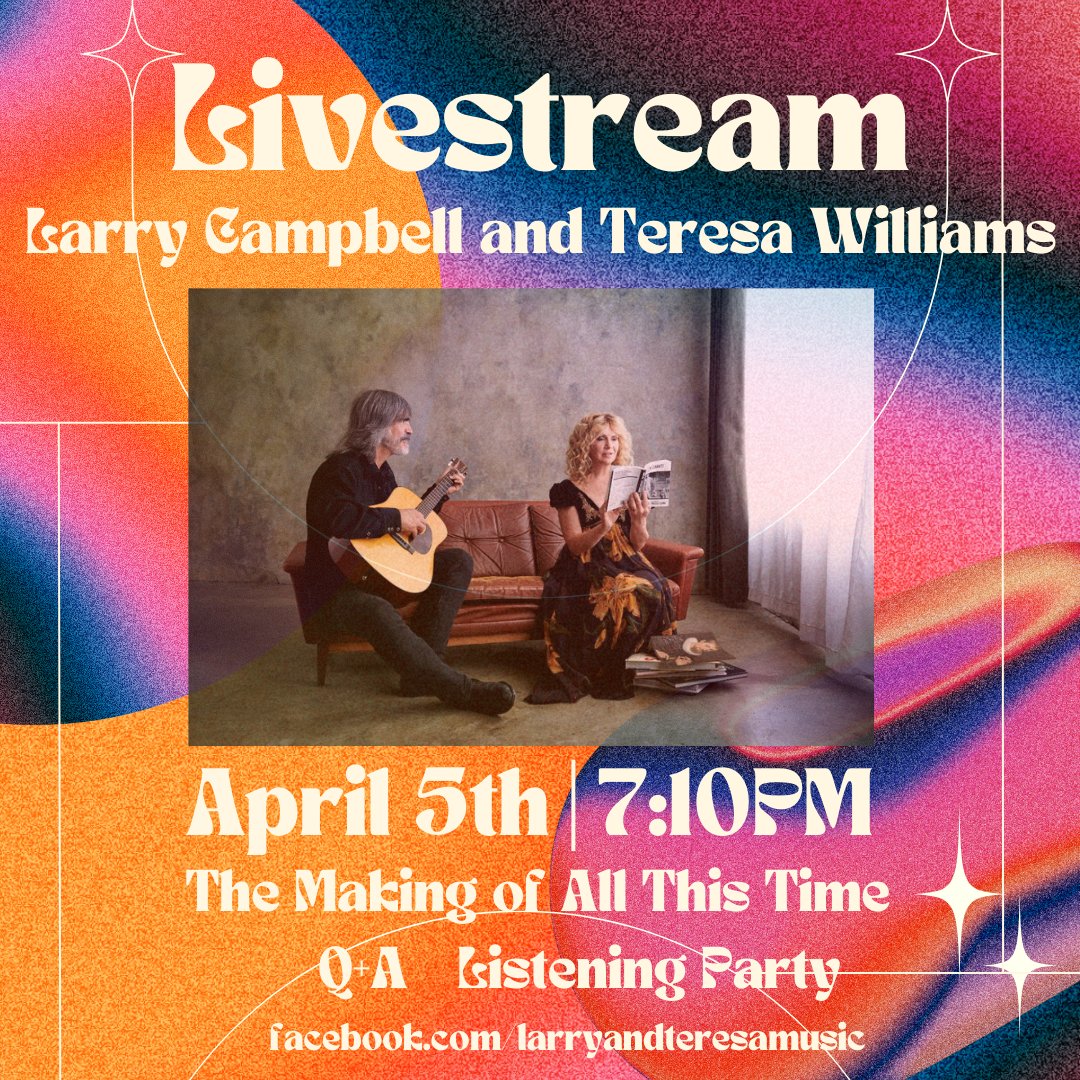 Join us for a free listening party to celebrate ‘All This Time’ this Friday, April 5th at 7:10pm EST. Come along to listen to the music and chat about the making of the new album! RSVP here: bit.ly/attlistenparty