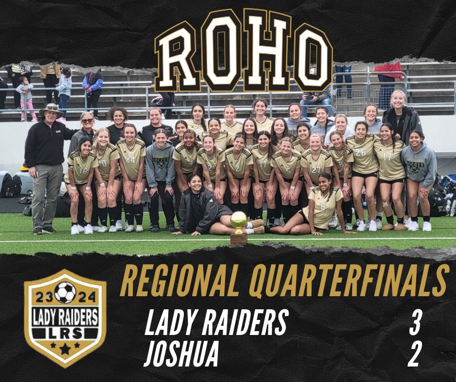 🏆 LADY RAIDERS ADVANCE! 🏆 Congratulations to the Rider Lady Raiders on their 3-2 victory in the Regional Quarterfinals against Joshua! 🎉🥳 Next up, the 5A Region 1 Tournament at Memorial Stadium this weekend! 🏟️ 🙌🚴‍♀️ Go Raiders! 💪 #teamWFISD #tellyourWFISDstory #Goroho