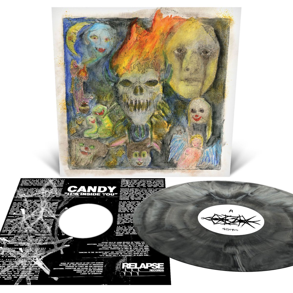 Teamed up with @Candygonnadie and @RelapseRecords to have an Australian exclusive vinyl colour of the new Candy LP 'It's Inside You'. 

Pre-orders available now at lastriderecords.com/collections/ca…