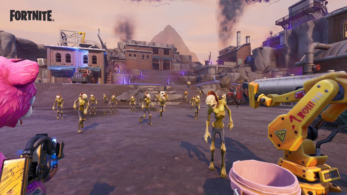 Fortnite_STW's tweet photo. 24 hours until all current events leave! Next season will be Scurvy Shoals Ventures and the Survive the Horde event!

Next Season will be a Mutant Storm Season, so expect less Vbuck missions starting tomorrow. Miniboss/Vbucks Season won’t return until September. https://t.co/7tdejE3z2G