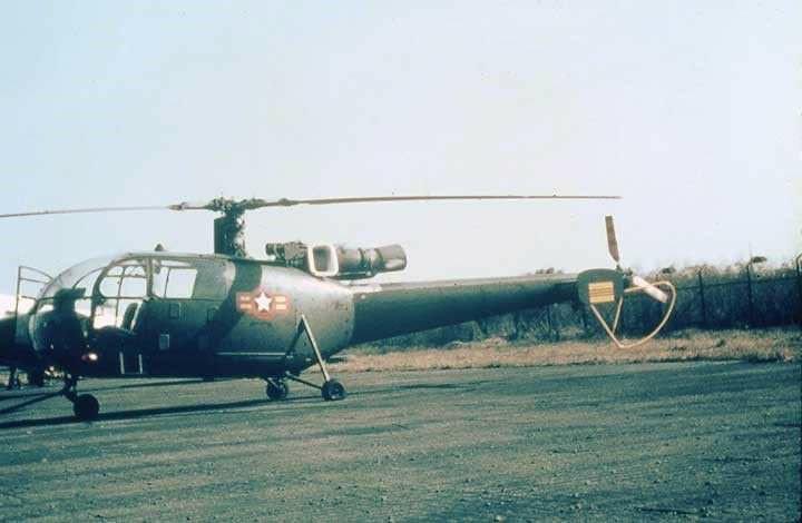 South Vietnamese Air Force flying an Alouette III