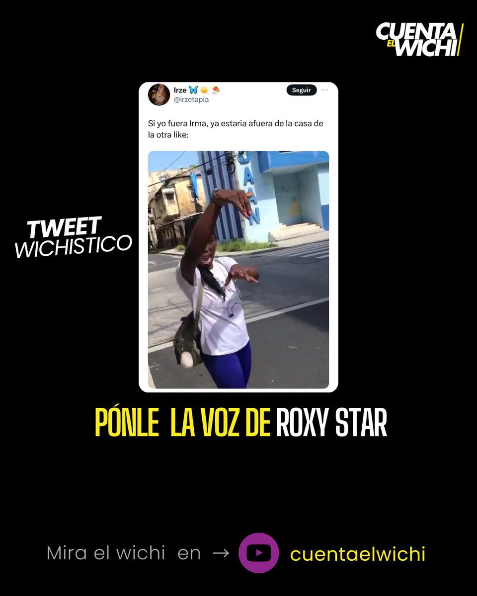 #TweetWichistico 
Jajajajaa la calle ta anchaaaaaaaa….. veeeennnn llega!!!!!