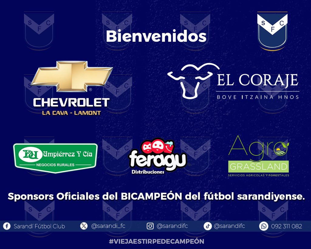 Agradecemos a todas las firmas que confiaron en acompañarnos en este año tan especial para nosotros! 🙌🏻

El año que tenemos final departamental.
El año que tenemos Copa OFI.
El año que cumplimos nuestros primeros 70 años de vida.

#ViejaEstirpeDeCampeón 💙🤍