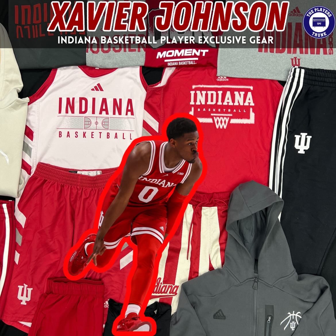 Hoosier Fans 🔴⚪️!! Excited to team up with @theplayerstrunk to give you a chance to buy some of my player exclusive gear from my time at IU. Practice jerseys, candy cane striped shorts, travel gear, and more. Link below ⬇️ theplayerstrunk.com/collections/xa…