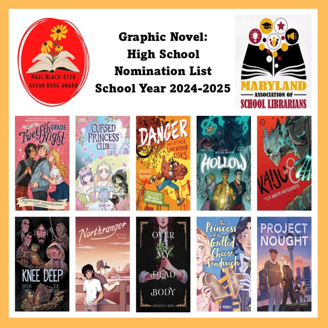 MASL is excited to share its 2024-2025 Black-Eyed Susan Book Award nomination list of high school novels and graphic novels.