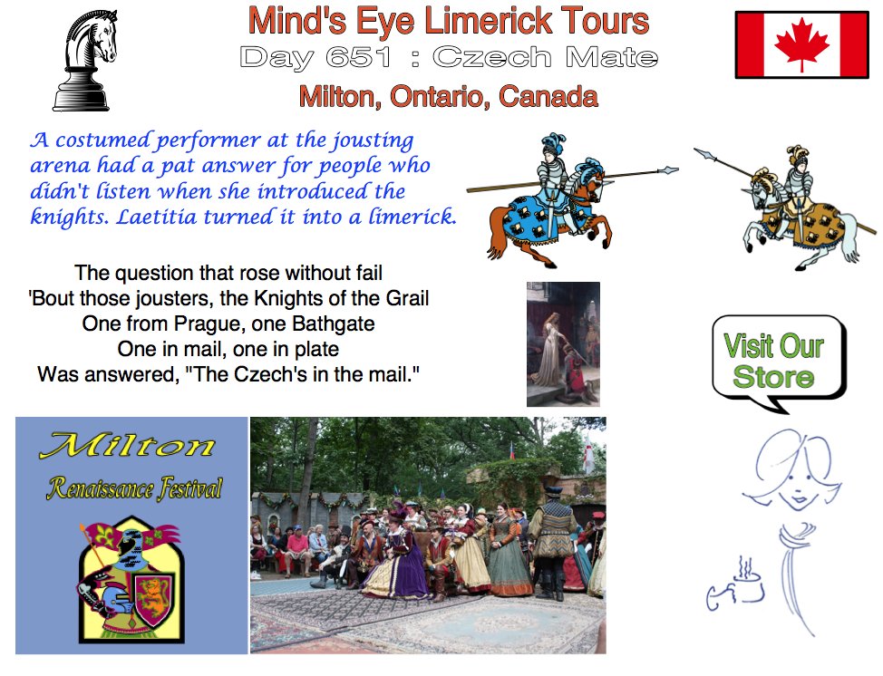 #Limerick #entertainment #humor #RenaissanceFestival #Milton #Ontario #knights #Grail #Czech zazzle.com/store/mindseel…