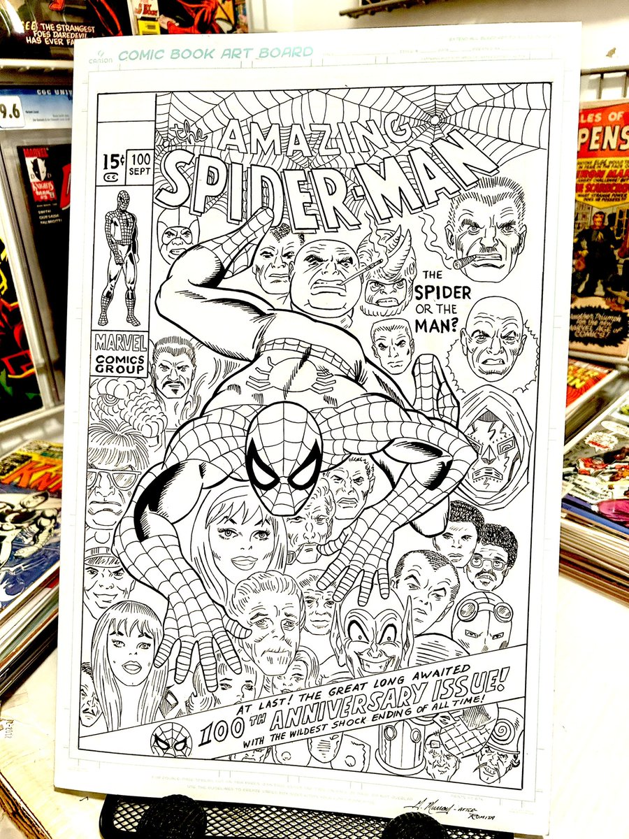 Amazing Spider-Man #100 cover recreation after John Romita ✍🏼🕷️ #SpiderMan #ComicArt available $125