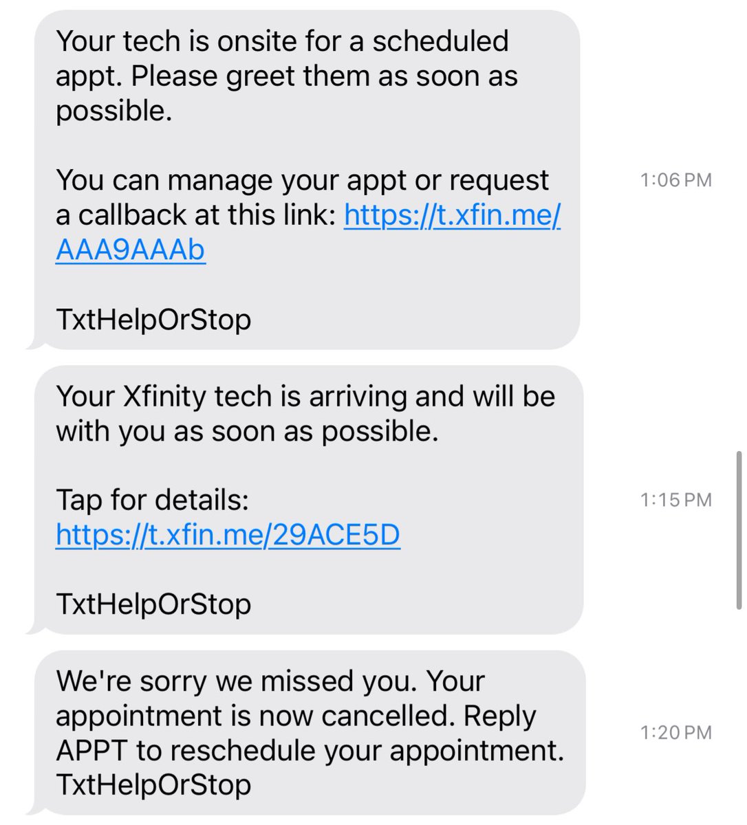 Xfinity service technician (dispatch) cancelled my appointment without my knowledge. #HorribleCustomerExperience #HorribleCustomerService #Dispatcher #Xfinity #Comcast #ServiceTechnician #CancelledForNoReason @Xfinity @XfinitySupport