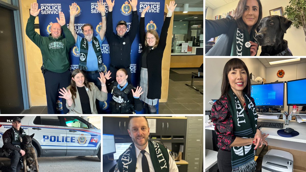 Peterborough Police (@ptbopolice) on Twitter photo Do you have your #green on?
It's <a href="/TrentUniversity/">Trent University</a> Day.
Here are a few supporters and alumni from right across <a href="/PtboPolice/">Peterborough Police</a> from Finance to Special Constable to Frontline officers, Staff Sergeants, Victim Services and Senior Leadership. Do you have your #green on?
It's <a href="/TrentUniversity/">Trent University</a> Day.
Here are a few supporters and alumni from right across <a href="/PtboPolice/">Peterborough Police</a> from Finance to Special Constable to Frontline officers, Staff Sergeants, Victim Services and Senior Leadership.