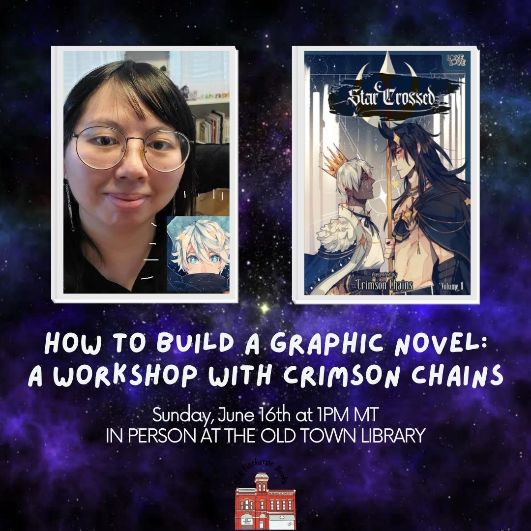 Heck! I am soooo excited! OuO Thanks to the awesome Old Firehouse Books I will be putting on my first workshop! It'll be June 16th at Old Town Library, Fort Collins Colorado. It's totally free! But, there is limited seating, so, a ticket is required! oldfirehousebooks.com/ticket-how-bui…