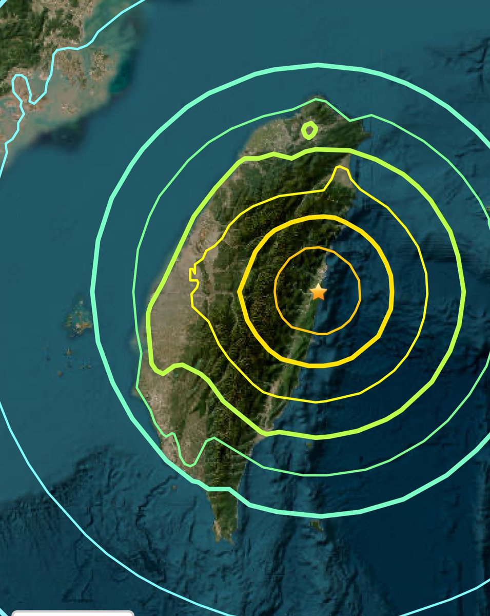 M 7.4 - 18 km SSW of Hualien City, Taiwan earthquake.usgs.gov/earthquakes/ev…