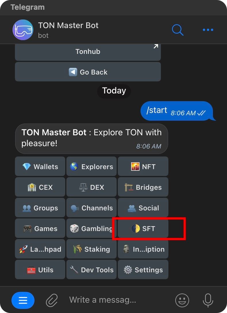 🎉 Someone should stand out and thrilled to announce!

TRC-404 was listed at TON Master Bot (t.me/ton_master_bot) as first Semi-Fungible Token build on TON.

TRC-404 作为 TON 生态第一个 Semi-Fungible Token 项目被收录到 TON Master Bot (t.me/ton_master_bot) 。