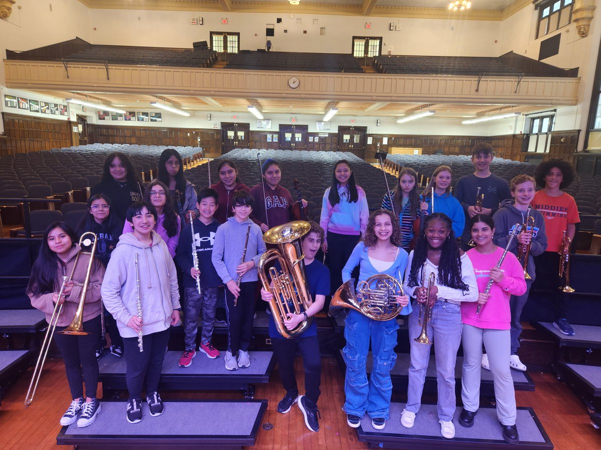 MsPyneMusic's tweet photo. Some of the Highlands NYSSMA Club musicians after a hard afternoon's work preparing for the festivals: Strings, Woodwinds, Brass, Percussion, Piano, and Voice. We've got it all! #WPProud #MusicMatters @HighlandsMS_WP https://t.co/Yer7kQk48L