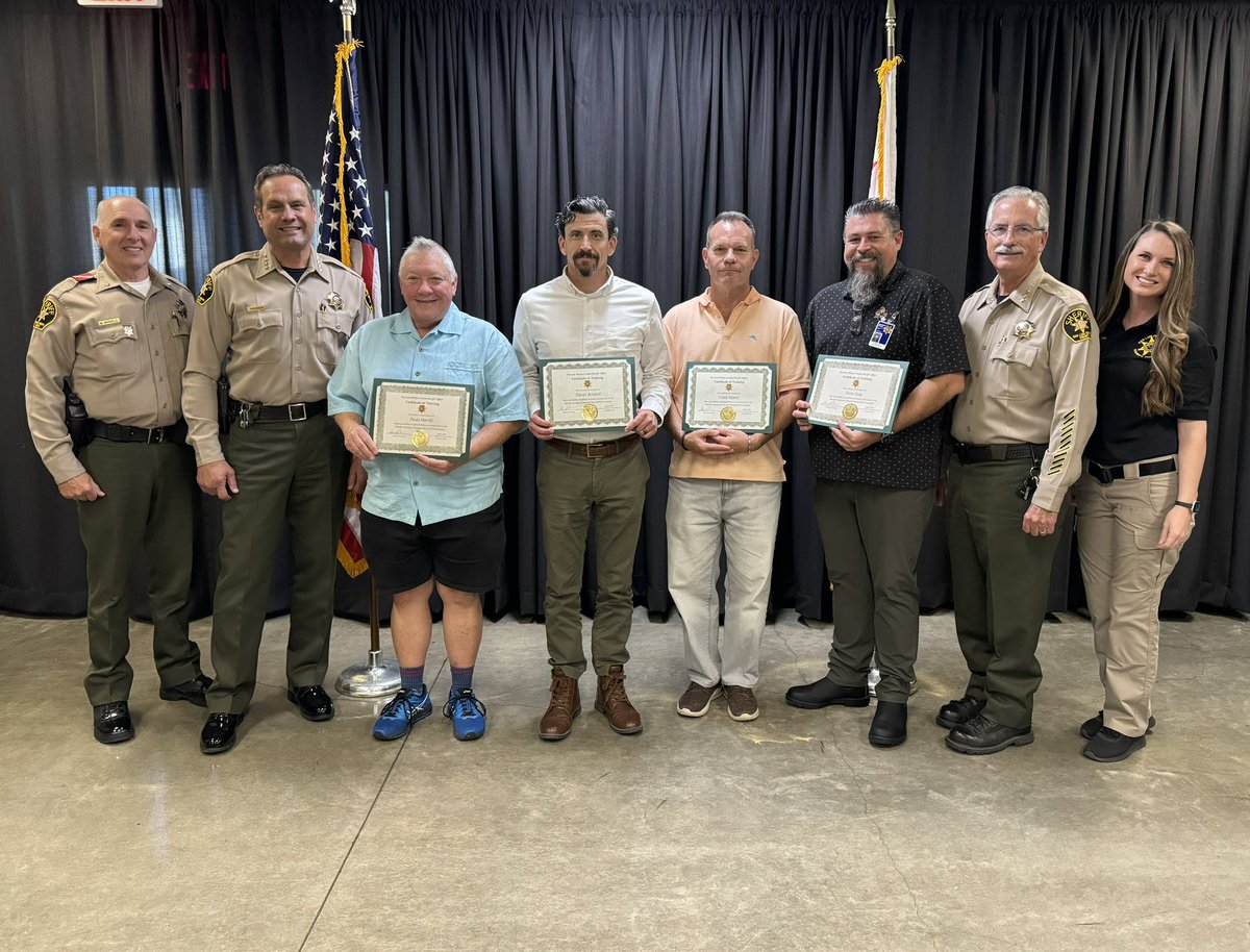 Today, we celebrated the graduation of four new members of the Sheriff’s Auxiliary Volunteer Patrol (SAVP) program. These exceptional individuals dedicated the last five weeks to learning about the Sheriff’s Office, becoming extra eyes and ears for patrol, and supporting our…