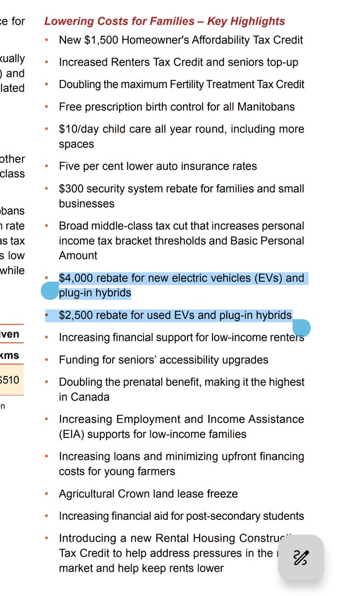 Manitoba is introducing new incentives of $4,000 for new BEVs/PHEVs and $2,500 for used ones