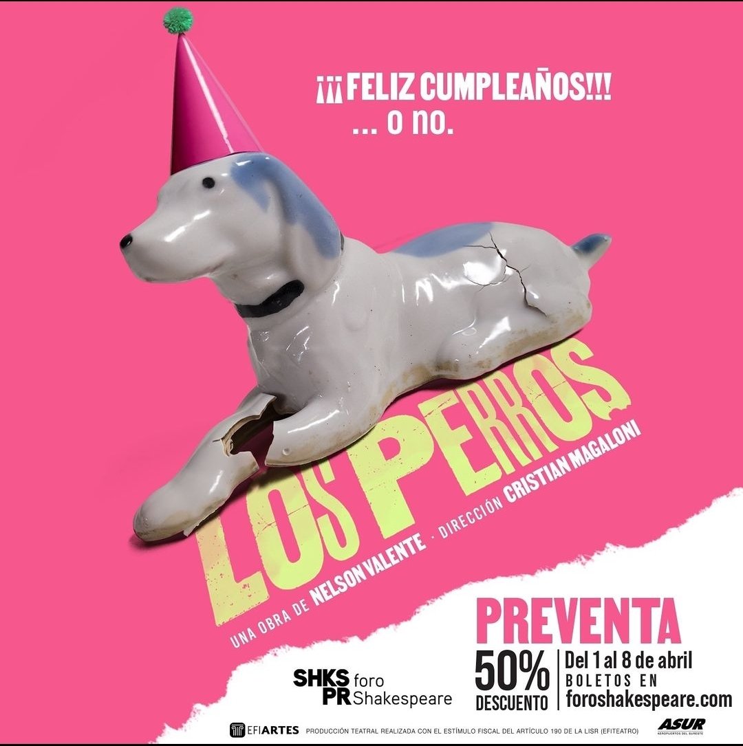 Esto va a estar buenísimo. Aprovechen la preventa! #LosPerrosTeatro
#LosPerros #ForoShakespeare 
Próximamente...