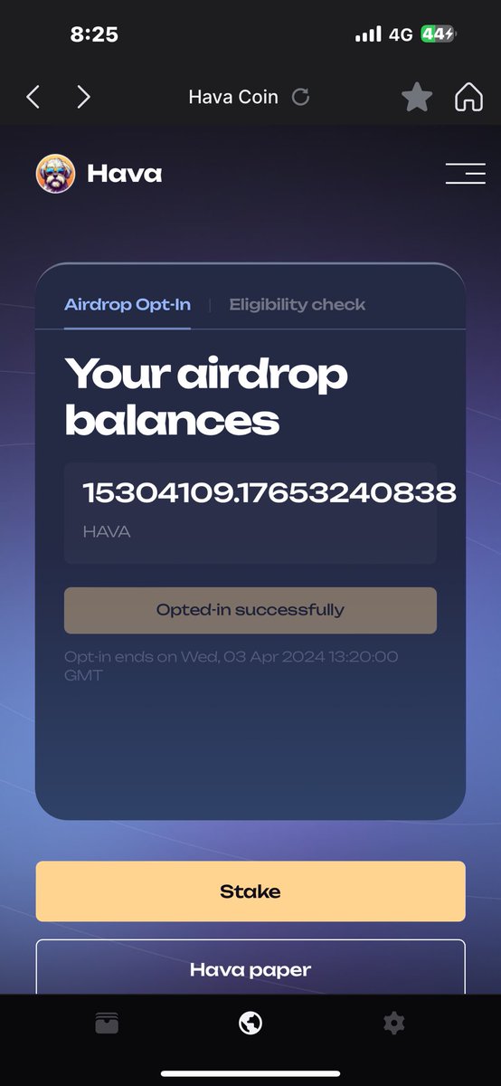 soshizack's tweet photo. @AirdropAlertAAD @Hava_Coin 15m https://t.co/IZQijfyXNz