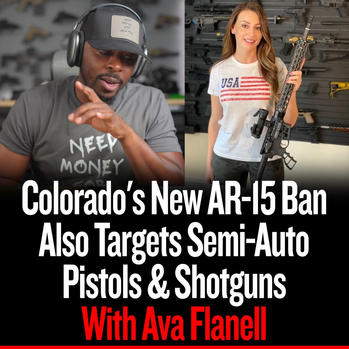 🎬: youtu.be/7KqM-MPbWUo I sit down with 2A advocate and firearms trainer @AvaFlanell_ to discuss the new set of anti-gun bills working through the Colorado legislature. Ava Flanell explains the sneaky tactics behind each bill, like how they are also targeting handguns &…