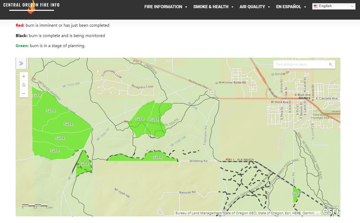 🔥Did you know we have an interactive prescribed burn map that shows where we plan to burn, where we're currently burning and where we have burned this season? Zoom out for the big picture or zoom in for a defined view of specific prescribed burn units. 🗺centraloregonfire.org/prescribed-fir…