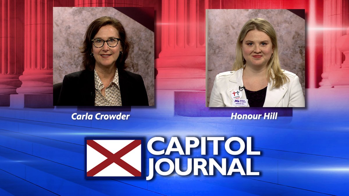 Tonight on Capitol Journal: The Legislature was back in action today and we have the latest. Todd welcomes Carla Crowder of @AlaAppleseed to discuss the prison situation & Honour Hill of @MarchofDimesAL to talk about the coverage gap's impact on infant mortality. #alpolitics