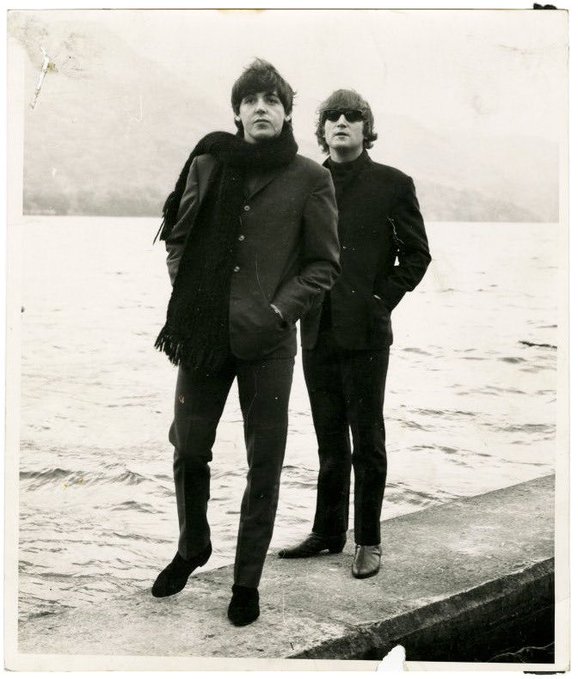 John and Paul in Scotland (1964) The #Beatles via @literarynonense