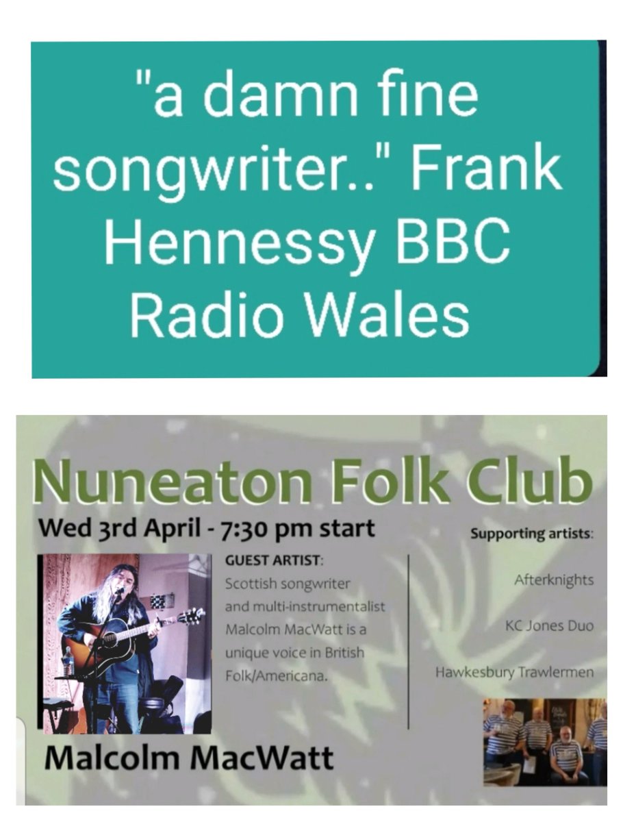 Looking forward to performing at Nuneaton Folk Club this evening - hope to see you there 🎶 #folkmusic #americana #singersongwriter #rootsmusic #music #livemusic #gig #Nuneaton #folk #performance #acoustic #folkshow #singer #songwriter #guitarist #newalbum #original #whatson