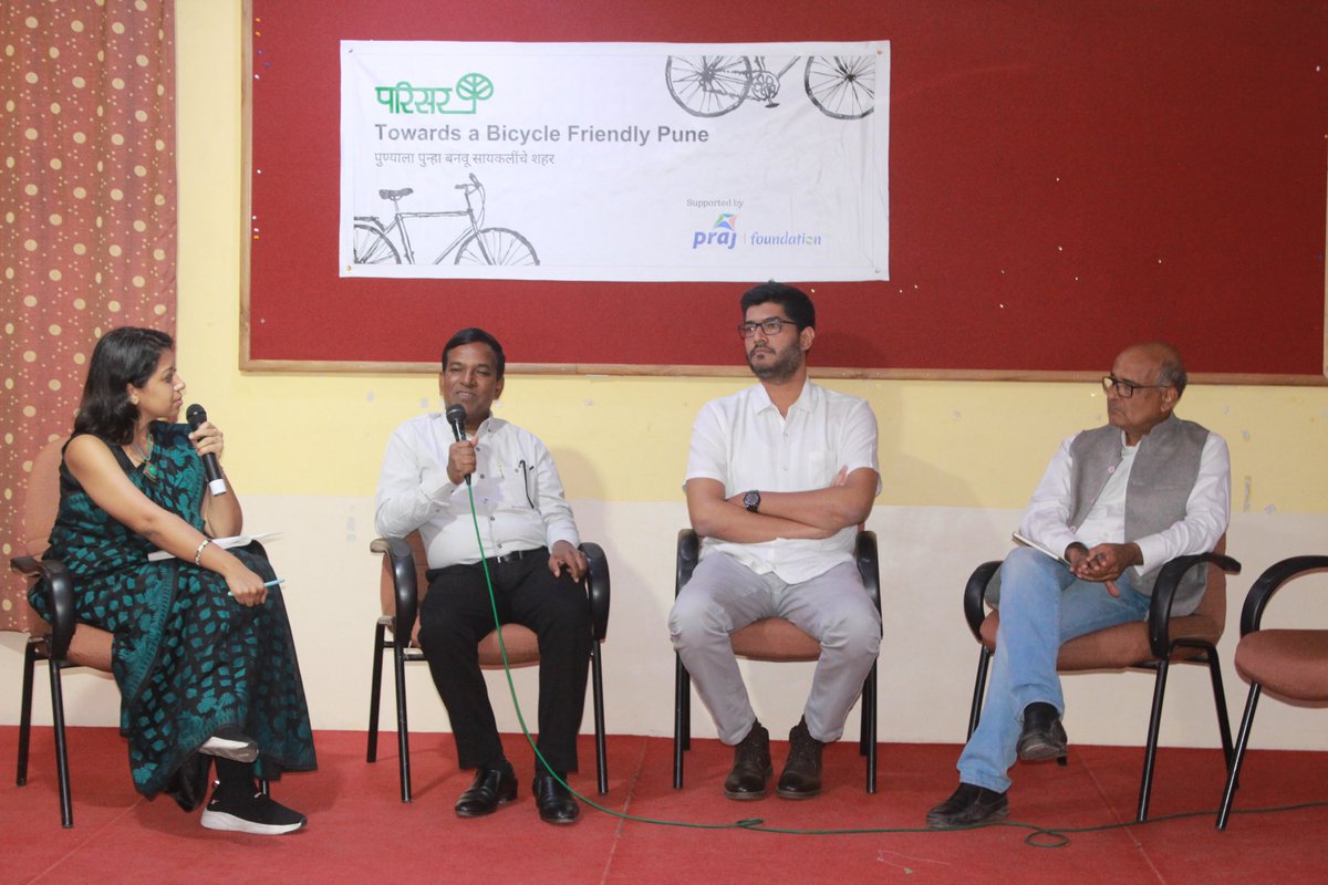 parisarpune's tweet photo. Panel discussions shed light on building cycling-friendly cities and the pivotal role of different stakeholders including government, corporates, schools, CSOs and individuals, in pedalling towards this sustainable mobility. 🚲 #GetSetCycle #CycleON https://t.co/X8Bg2Z3Iz1