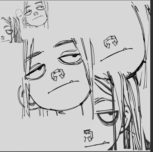 Average Noah commission work in progress ( rhese are weeks apart and i am indecisive )