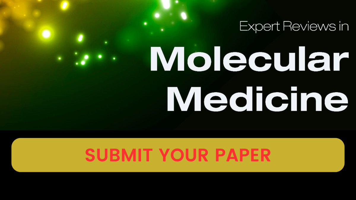 Journal_ERMM's tweet photo. Interested in submitting your article to Expert Reviews in Molecular Medicine? Click here for more information: https://t.co/Mtya70KE6U
#ERMM #reviews https://t.co/SAYqNQZTNK