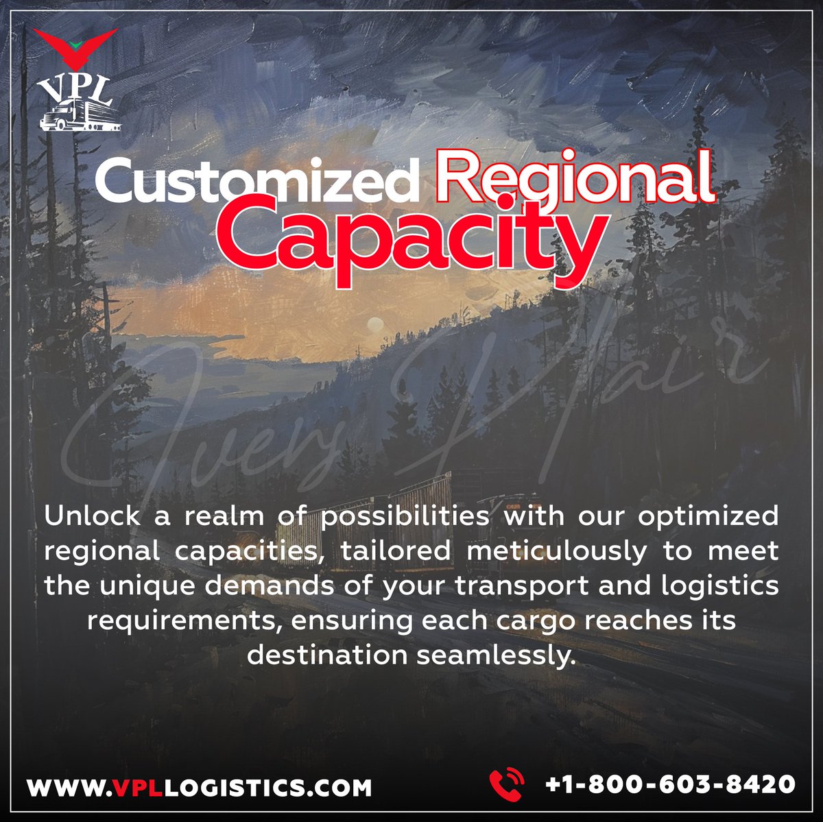 Customized Regional Capacity

Unlock a realm of possibilities with our optimized regional capacities.

#vensplailogistics #freightagent #trucking