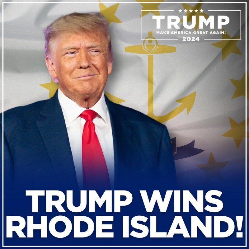 THANK YOU RHODE ISLAND—MAGA! DonaldJTrump.com