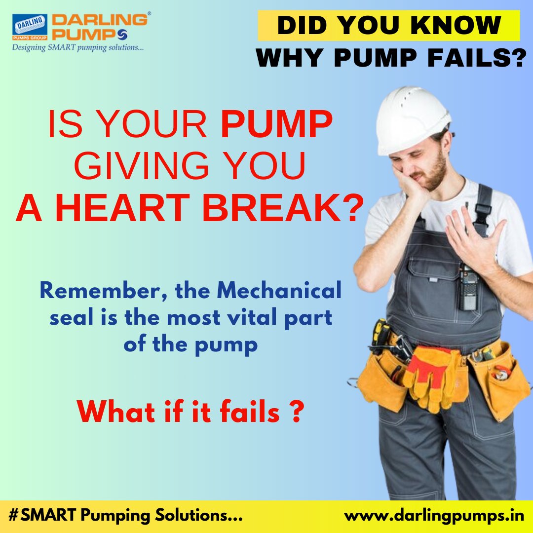 Darling_Pumps's tweet image. Is your pump breaking hearts? 💔 

Don't overlook the crucial mechanical seal! 🛠️ Leaks can lead to sudden breakdowns. Understand why seals fail and choose quality for safety. 💧 

#PumpMaintenance #MechanicalSeal #SafetyFirst #darlingpumps