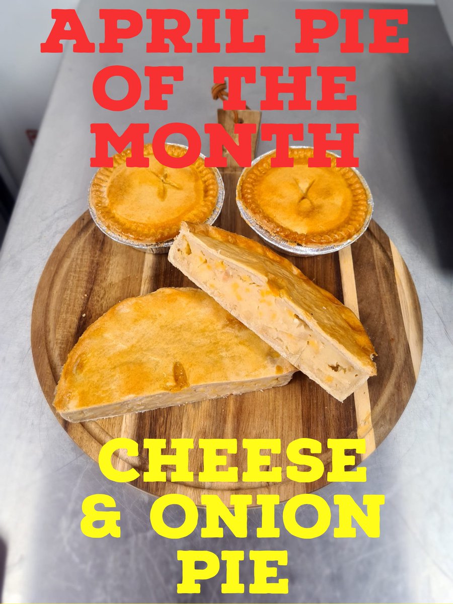 🌟 April is here, and so are our delicious New Pie and Sausage of the Month! 🌷
🍗 Chicken, Black Pudding, and Thyme Sausage - 
🥧 And, the classic favorite, a traditional Cheese and Onion Pie 
dalesbutchers.co.uk