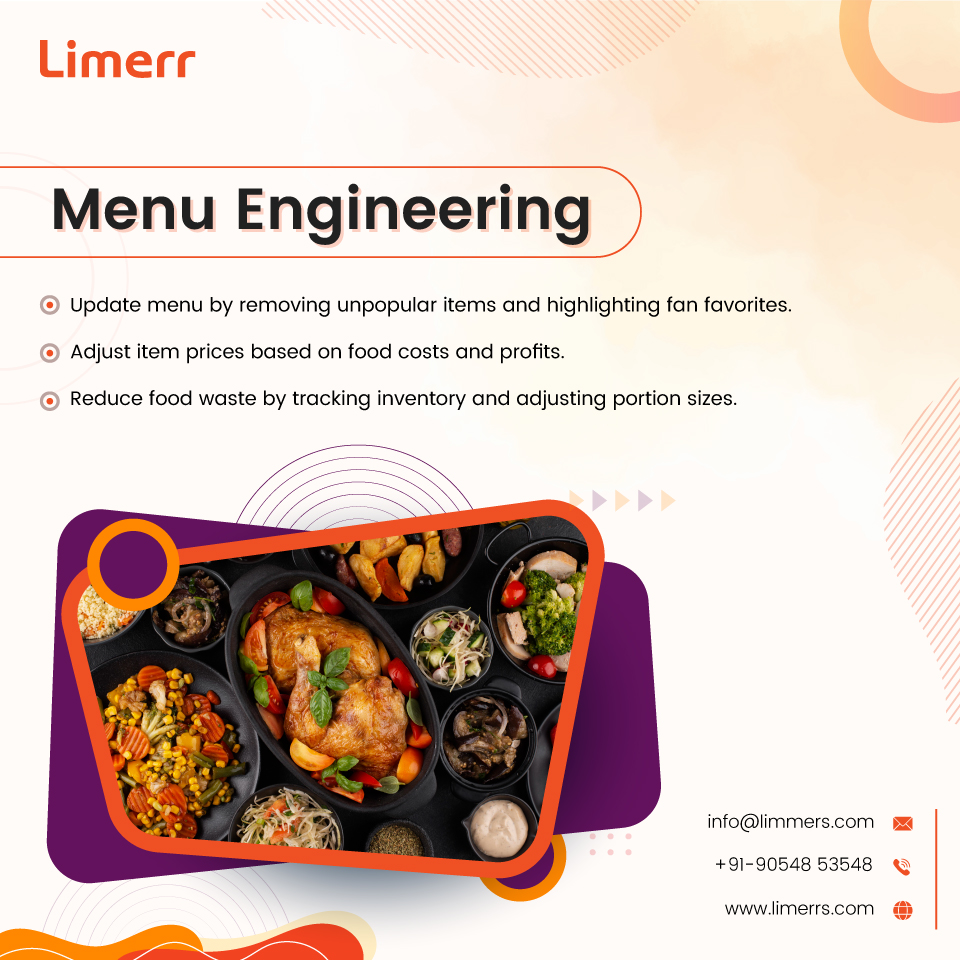 limerr_s's tweet photo. Optimizing your restaurant menu through menu engineering?  🍽️ The data-driven approach led to a more appealing menu, higher sales, better profits, and less waste.   Read more :- https://t.co/3T6xDcs07u https://t.co/B8hXifW0Ey