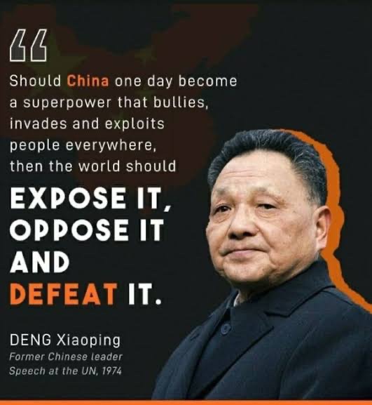 @jaytaryela This is what its ex Paramount Leader of China says 50 years ago.