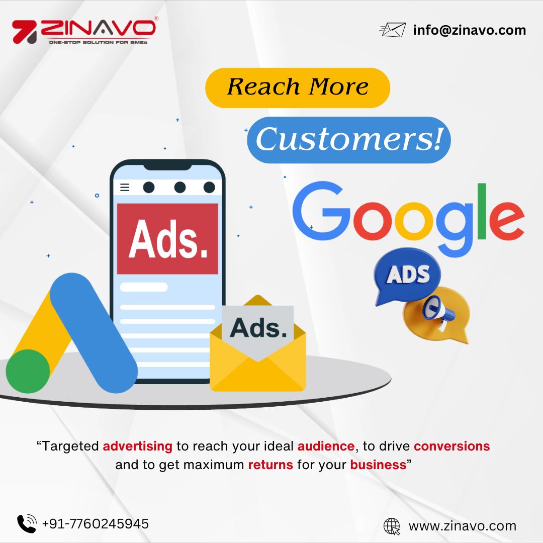 Google Adwords is a powerful tool for businesses looking to increase their online visibility, drive website traffic, generate leads, and boost sales through targeted online advertising.

📞+91-77602 45945
🔗zinavo.com

#zinavo #googleadwords #targetadvertising